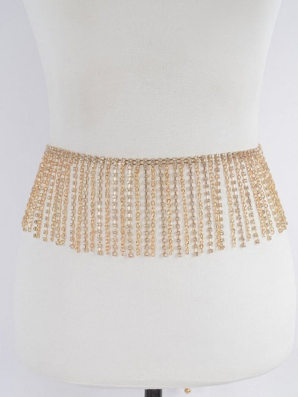 Rhinestone Curtain Belt